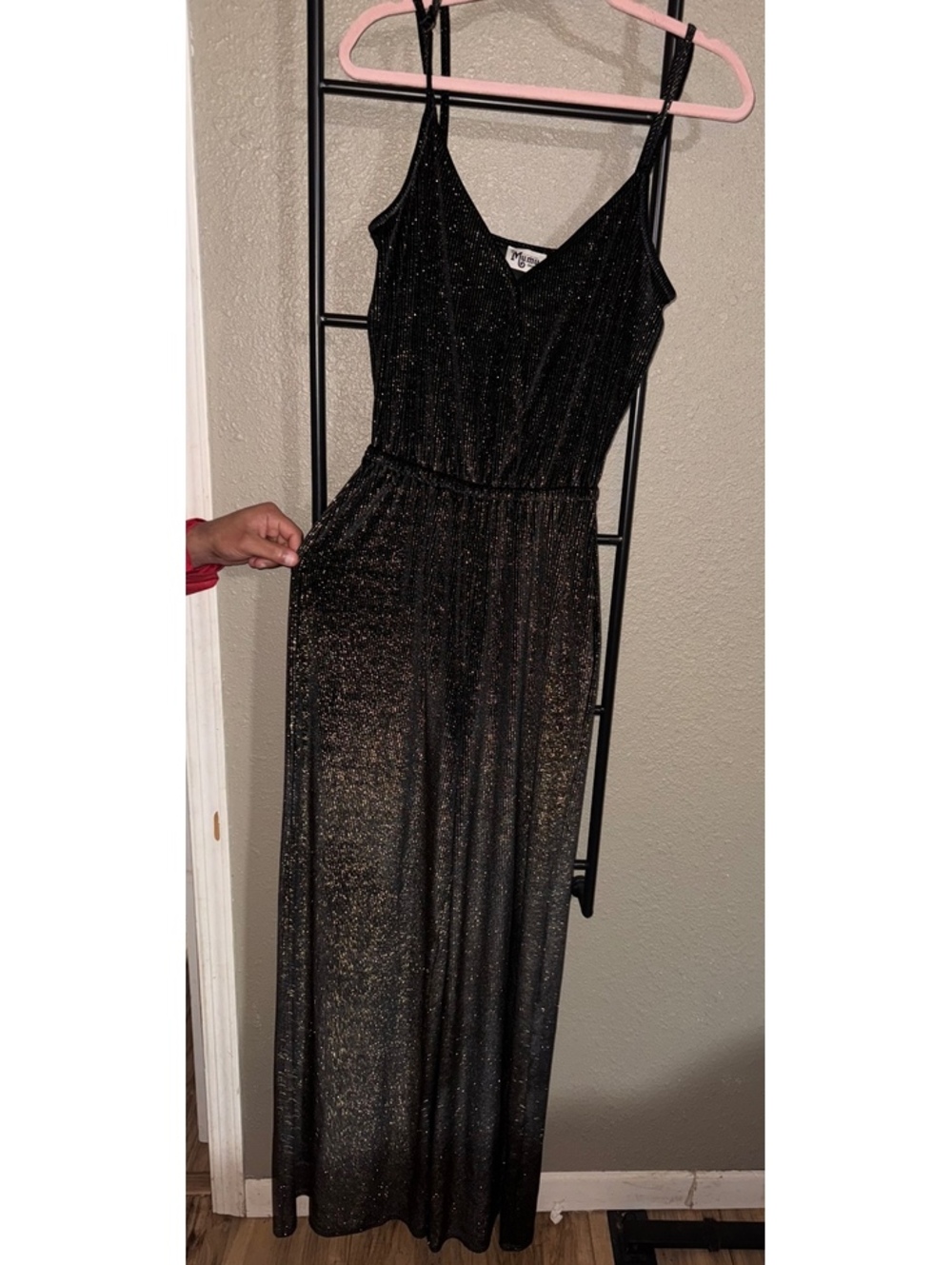Show Me Your Mumu Small Black Gold Metallic jumper